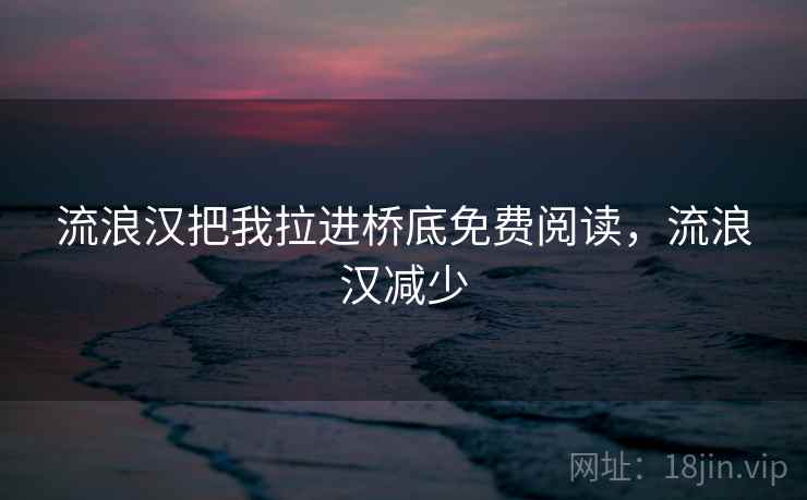 流浪汉把我拉进桥底免费阅读，流浪汉减少