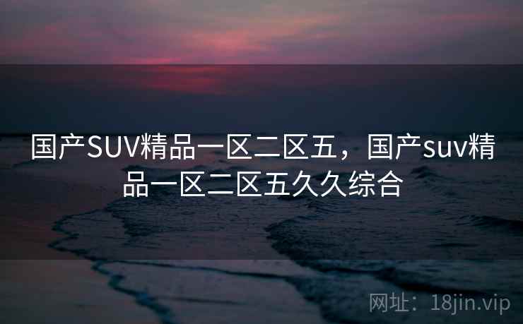 国产SUV精品一区二区五，国产suv精品一区二区五久久综合