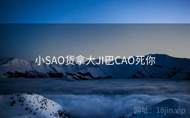 小SAO货拿大JI巴CAO死你
